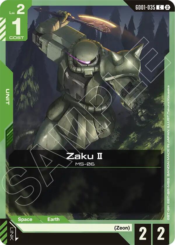 Zaku II, Deck Build Box Freedom Ascension GD01-035
