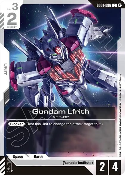 Gundam Lfrith, Deck Build Box Freedom Ascension GD01-086