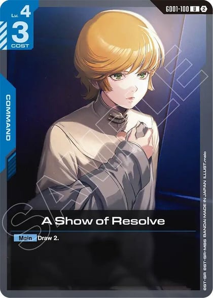 A Show of Resolve, Deck Build Box Freedom Ascension GD01-100