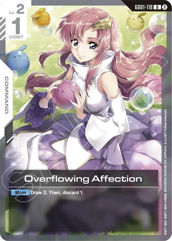 Overflowing Affection, Deck Build Box Freedom Ascension GD01-118