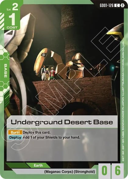Underground Desert Base, Deck Build Box Freedom Ascension GD01-126
