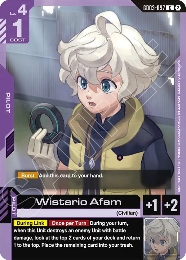 Wistario Afam, Deck Build Box Freedom Ascension GD03-097