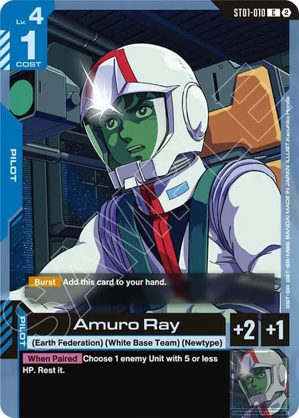Amuro Ray, Deck Build Box Freedom Ascension ST01-010