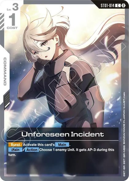 Unforeseen Incident, Deck Build Box Freedom Ascension ST01-014