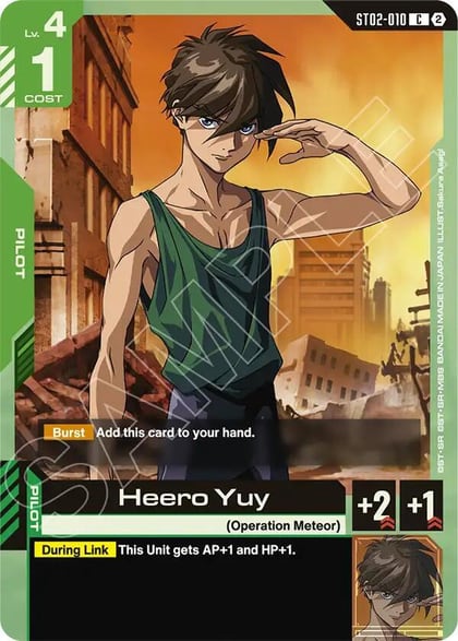 Heero Yuy, Deck Build Box Freedom Ascension ST02-010