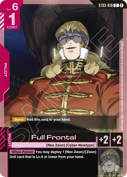 Full Frontal, Deck Build Box Freedom Ascension ST03-010