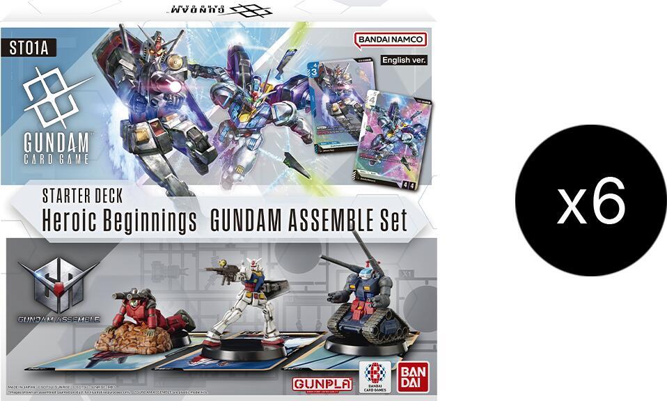Starter Deck 01: Heroic Beginnings - Gundam Assemble Starter Set Display, Starter Deck 01: Heroic Beginnings P619097