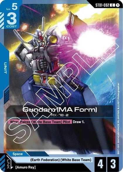 Gundam (MA Form), Starter Deck 01: Heroic Beginnings ST01-002