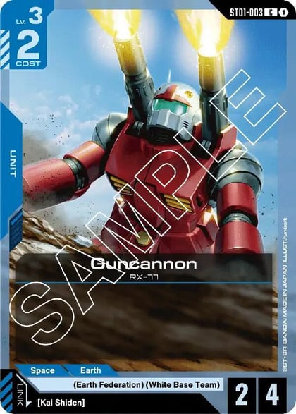 Guncannon, Starter Deck 01: Heroic Beginnings ST01-003