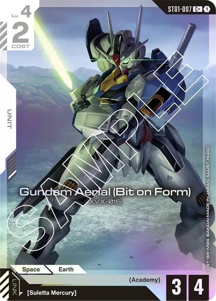 Gundam Aerial (Bit on Form) (C+), Starter Deck 01: Heroic Beginnings ST01-007