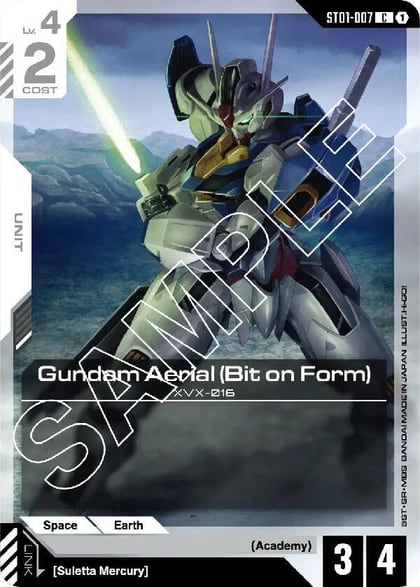Gundam Aerial (Bit on Form), Starter Deck 01: Heroic Beginnings ST01-007