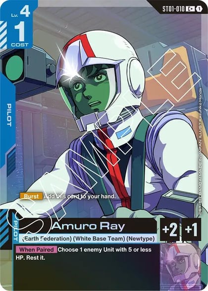Amuro Ray (C+), Starter Deck 01: Heroic Beginnings ST01-010