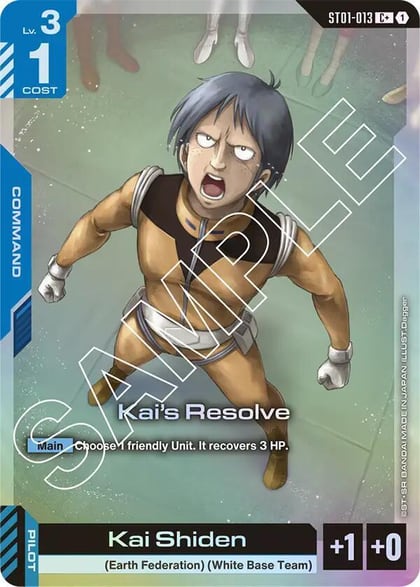 Kai's Resolve (C+), Starter Deck 01: Heroic Beginnings ST01-013