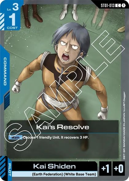 Kai's Resolve, Starter Deck 01: Heroic Beginnings ST01-013
