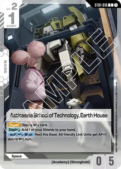 Asticassia School of Technology, Earth House, Starter Deck 01: Heroic Beginnings ST01-016
