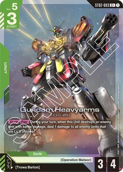Gundam Heavyarms (C+), Starter Deck 02: Wings of Advance ST02-003
