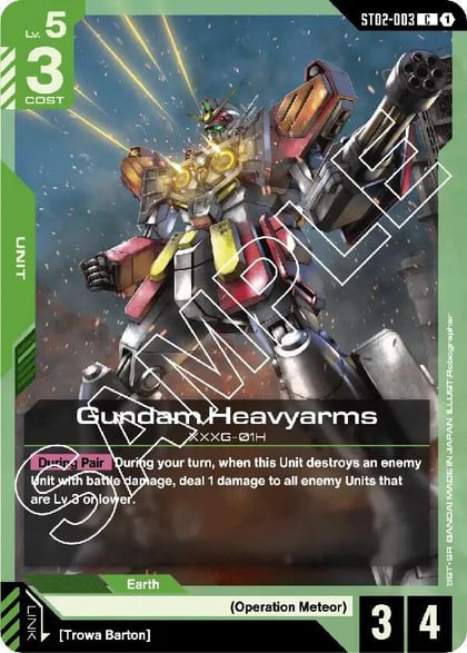 Gundam Heavyarms, Starter Deck 02: Wings of Advance ST02-003