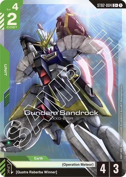 Gundam Sandrock (C+), Starter Deck 02: Wings of Advance ST02-004