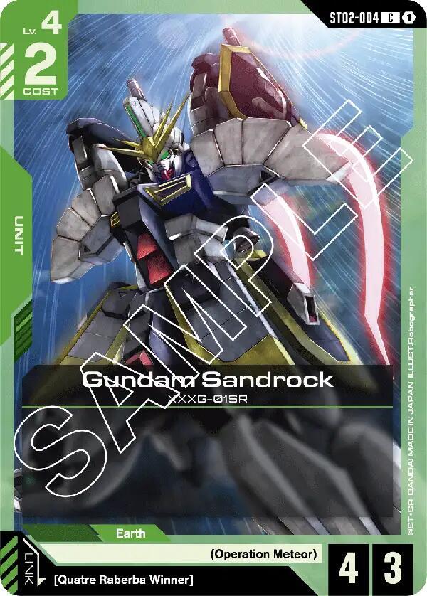 Gundam Sandrock, Starter Deck 02: Wings of Advance ST02-004