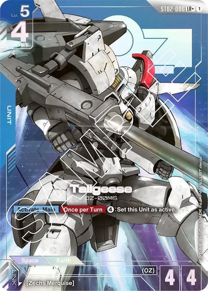 Tallgeese (LR+), Starter Deck 02: Wings of Advance ST02-006