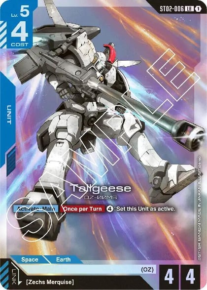 Tallgeese, Starter Deck 02: Wings of Advance ST02-006