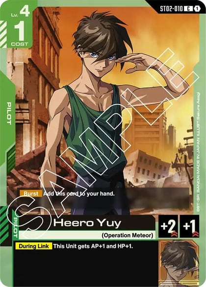 Heero Yuy, Starter Deck 02: Wings of Advance ST02-010