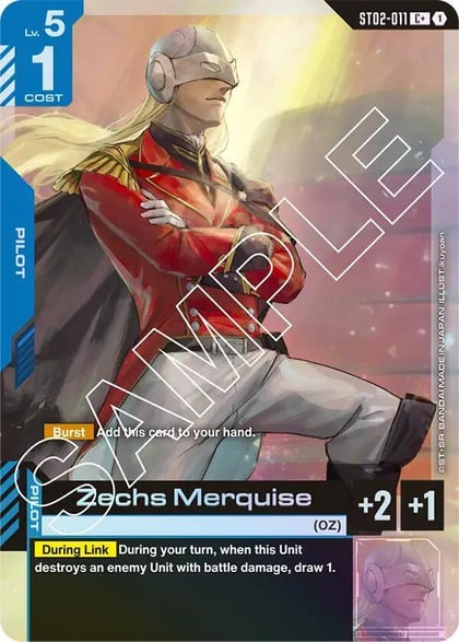 Zechs Merquise (C+), Starter Deck 02: Wings of Advance ST02-011