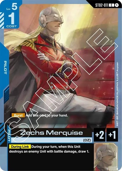 Zechs Merquise, Starter Deck 02: Wings of Advance ST02-011