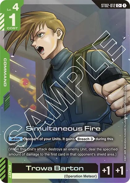 Simultaneous Fire (C+), Starter Deck 02: Wings of Advance ST02-012