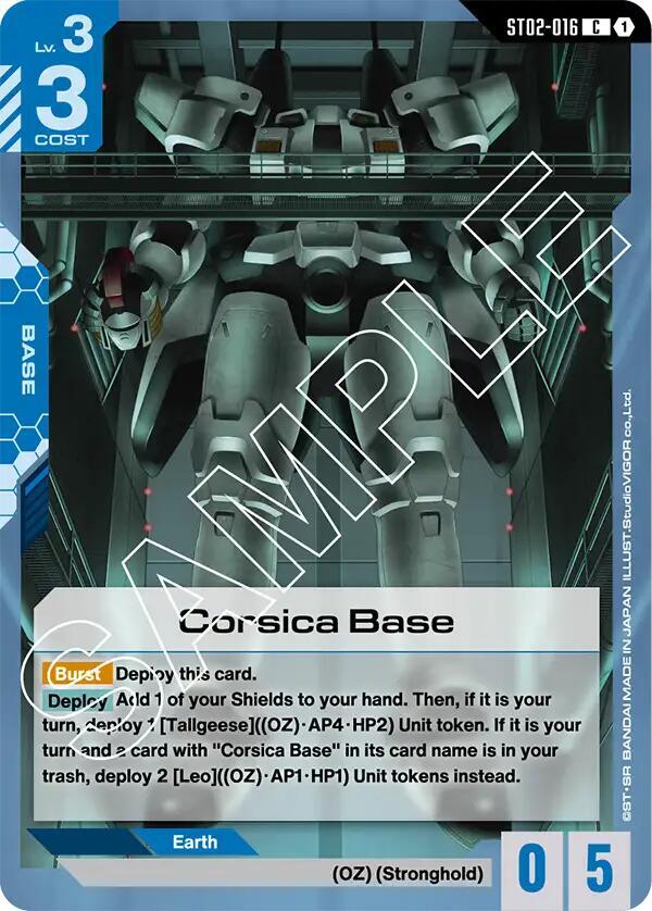 Corsica Base, Starter Deck 02: Wings of Advance ST02-016
