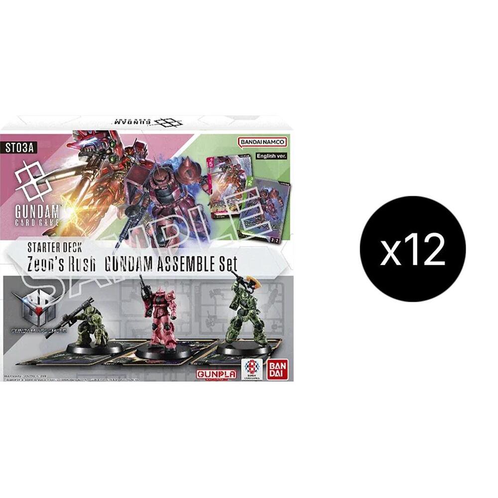 Starter Deck 03: Zeon's Rush - Gundam Assemble Starter Set Display Case, Starter Deck 03: Zeon's Rush P619167