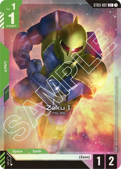 Zaku I (C+), Starter Deck 03: Zeon's Rush ST03-007