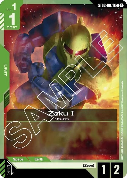 Zaku I, Starter Deck 03: Zeon's Rush ST03-007