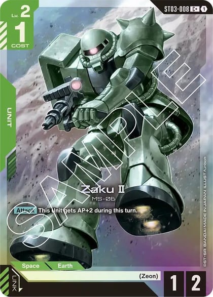 Zaku II (C+), Starter Deck 03: Zeon's Rush ST03-008