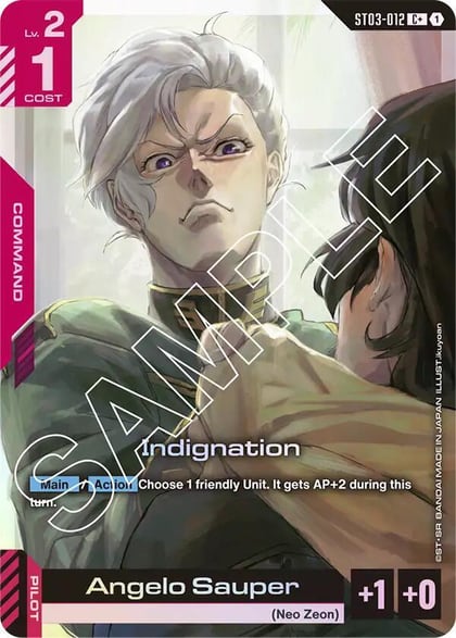 Indignation (C+), Starter Deck 03: Zeon's Rush ST03-012