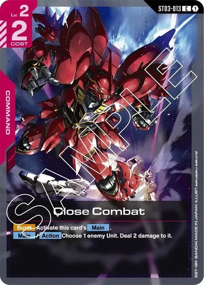 Close Combat, Starter Deck 03: Zeon's Rush ST03-013