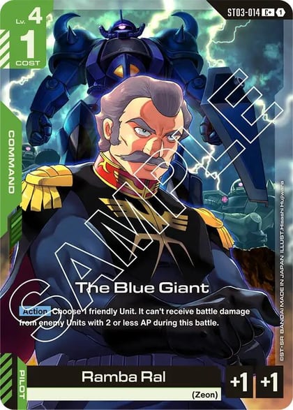 The Blue Giant (C+), Starter Deck 03: Zeon's Rush ST03-014