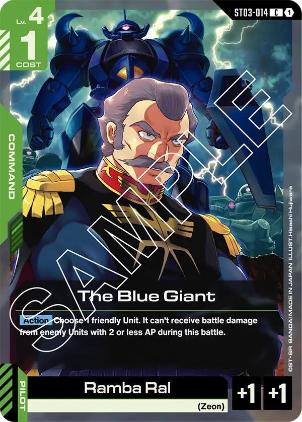 The Blue Giant, Starter Deck 03: Zeon's Rush ST03-014