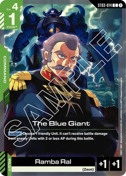 The Blue Giant, Starter Deck 03: Zeon's Rush ST03-014