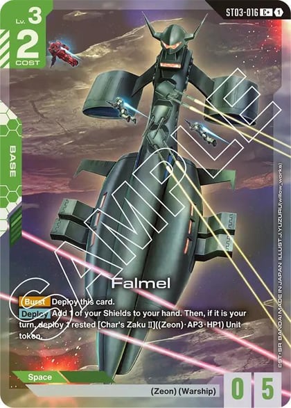 Falmel (C+), Starter Deck 03: Zeon's Rush ST03-016
