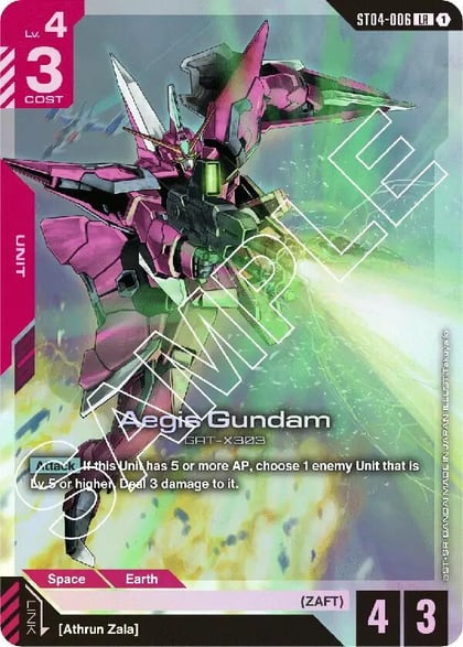 Aegis Gundam, Starter Deck 04: SEED Strike ST04-006