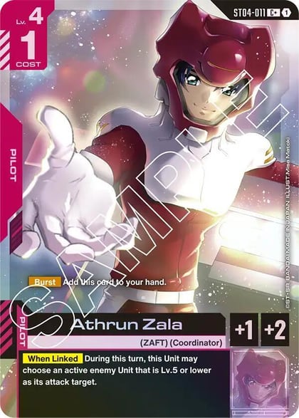 Athrun Zala (C+), Starter Deck 04: SEED Strike ST04-011