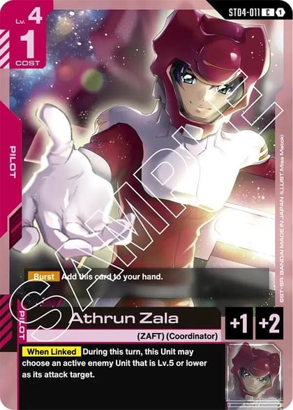 Athrun Zala, Starter Deck 04: SEED Strike ST04-011