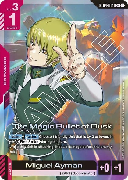 The Magic Bullet of Dusk (C+), Starter Deck 04: SEED Strike ST04-014