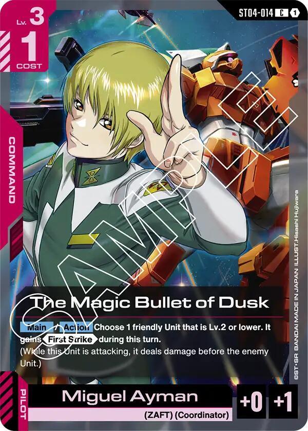The Magic Bullet of Dusk, Starter Deck 04: SEED Strike ST04-014