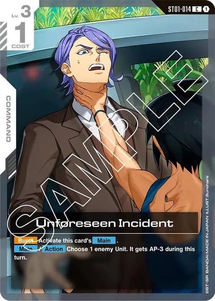 Unforeseen Incident, Starter Deck 05: Iron Bloom ST01-014