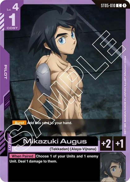 Mikazuki Augus, Starter Deck 05: Iron Bloom ST05-010