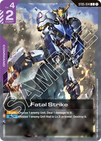 Fatal Strike, Starter Deck 05: Iron Bloom ST05-014