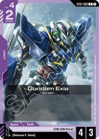 Gundam Exia (ST07-002), Starter Deck 07: Celestial Drive ST07-002