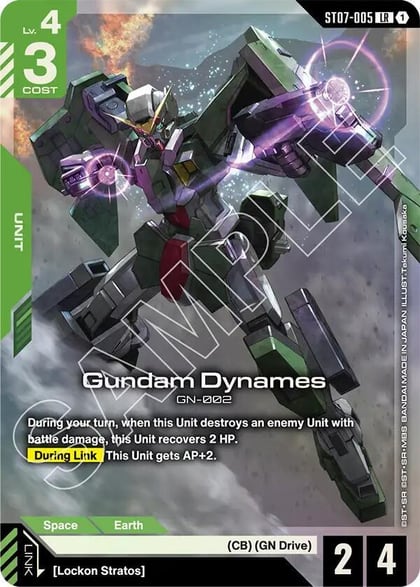Gundam Dynames (LR), Starter Deck 07: Celestial Drive ST07-005